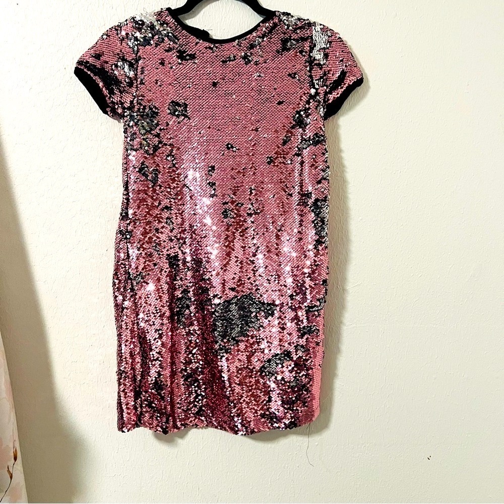 Scooter Brown Girls Size 10 Pink Blush Sequin Party Dress Dance EUC Formal